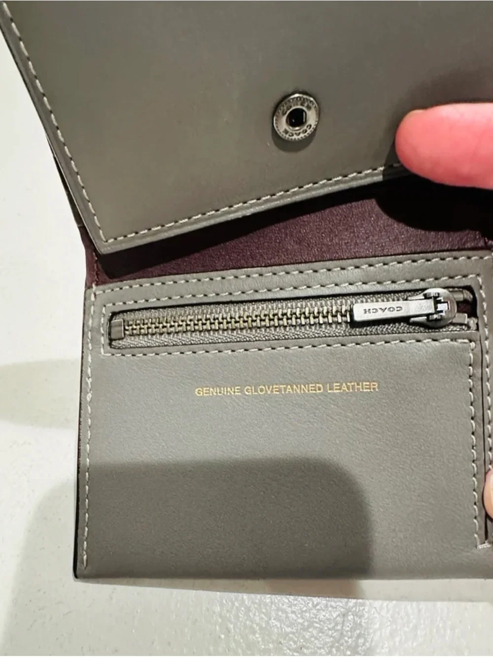 💕Coach Retail Store Leather Small Heather Gray Billfold Walllet NWOT!💕 👛